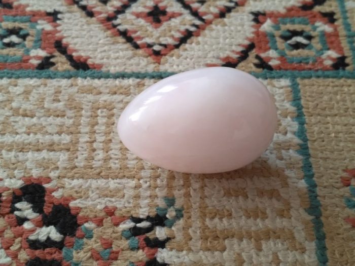 سنگ تخم مرغی رز کوارتز (کد 14)
