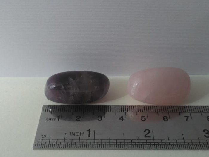 سنگهای تامبل آمیتیست و رز کوارتز (کد 729)